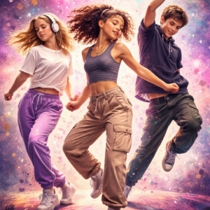 Drei tanzende Personen